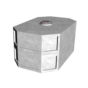 4’-0” x 7’-9” Octagon  Vault