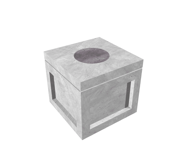 3'-0" x 3'-0" Handhole