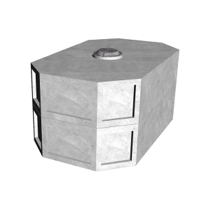4’-0” x 7’-9” Octagon  Vault